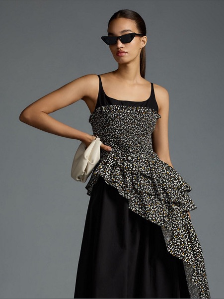 Allina Liu Ruffled Maxi Dress (Large)
